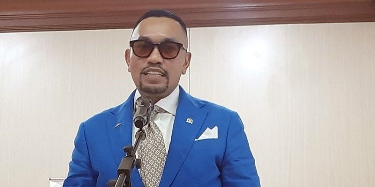 Wakil Ketua Komisi III DPR RI Ahmadâ Sahroni di Gedung Nusantara II DPR RI, Rabu (29/3/2023). (Foto: Antara/Narda Margaretha Sinambela/am)