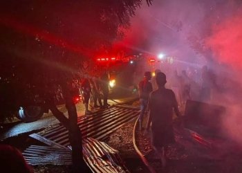 Kebakaran pemukiman penduduk di Desa Singgersing, Kecamatan Sultan Daulat, Subulussalam, Aceh, Kamis (6/4/2023). (Foto: Alibi/Dok. BPBA)