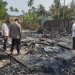 Bekas rumah Ti Azwah (80) usai terbakar pada Rabu (12/4/2023) siang. (Foto: Alibi/Polres Aceh Utara)