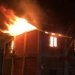 Empat bilik santri Dayah Ishlahuddin Al-Amiriyah di Gampong Cot Madhi, Kecamatan Blang Bintang, Kabupaten Aceh Besar, Aceh terbakar, Jumat (14/4/2023). (Foto: Alibi/Dok. BPBA)