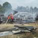 Kebakaran 24 warga di Desa Simpang Gading, Kecamatan Babahrot, Kabupaten Abdya, Selasa (18/4/2023). (Foto: Alibi/Dok. BPBA)
