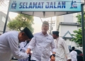 Ketua Umum DPP PAN Zulkifli Hasan di Surabaya, Jumat (7/4/2023). (Foto: Antara/Fiqih Arfani)