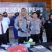 Kapolresta Surakarta Kombes Pol Iwan Saktiadi (dua dari kiri) didampingi Kasat Rekrim Kompol Agung Sunandar (kiri) dalam konferensi Pers di Mapolresta Surakarta, Rabu (17/5/2023). (Foto: Antara/Bambang Dwi Marworo)