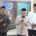 Wakil Presiden Ma'ruf Amin menyampaikan pernyataan kepada wartawan di Universitas Negeri Padang, Sumatera Barat, Jumat (5/5/2023). (Foto: Antara/Desca Lidya Natalia)
