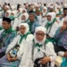 Ilustrasi - Jamaah calon haji kloter 4 Embarkasi Aceh saat mengikuti acara pelepasan di Asrama Embarkasi Aceh, Banda Aceh, Jumat (17/6/2022). (Foto: Antara/Khalis Surry)