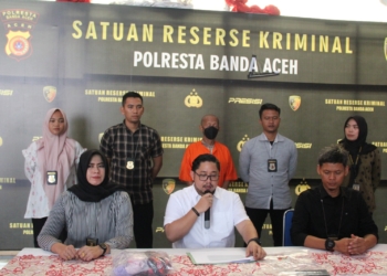Polisi tangkap SA (71) pelaku pelecehan seksual di Banda Aceh. (Foto: Alibi/Dok. Polresta Banda Aceh)