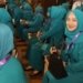 Penjabat Ketua Tim PKK Aceh, Ny. Ayu Marzuki, saat mengikuti peringatan puncak HKG PKK ke-51 Tingkat Nasional di Medan, Rabu (17/5/2023). (Foto: Alibi/Dok. Humas Pemerintah Aceh)