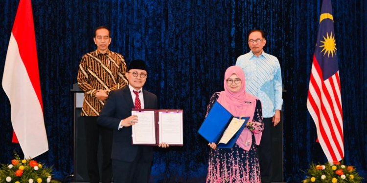 Indonesia dan Malaysia secara resmi menjalin kerja sama pengakuan sertifikat halal. (Foto: Alibi/Kemenag RI)