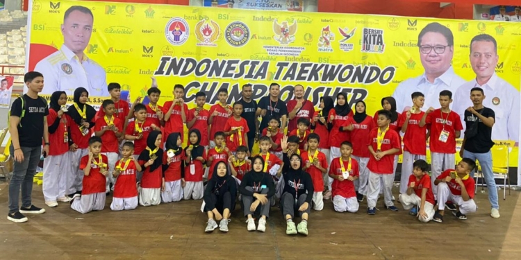 Tim Dojang Taekwondo Setda Aceh. (Foto: Alibi/Dok. Humas Pemerintah Aceh)
