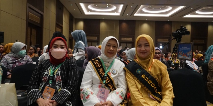 Bunda PAUD Aceh Ayu Marzuki saat mengikuti kegiatan Merdeka Belajar Episode ke-24 Kemendikbud Ristek Republik Indonesia di Jakarta, Rabu (7/6/2023). (Foto: Alibi/Dok. Humas BPPA)