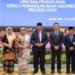 Pj Gubernur Aceh, Achmad Marzuki (tiga dari kanan), foto bersama saat menghadiri pengukuhan dan serah terima jabatan Kepala Perwakilan Bank Indonesia Provinsi Aceh, di Banda Aceh, Senin (12/6/2023). (Foto: Alibi/Dok. Humas Pemerintah Aceh)