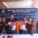 Polres Karimun, Polda Kepulauan Riau (Kepri), menggelar konferensi pers terkait pengungkapan dua kasus penyelundupan PMI ilegal ke negara Malaysia melalui pelabuhan Internasional Tanjung Balai Karimun. (Foto: Antara-HO/Polres Karimun)
