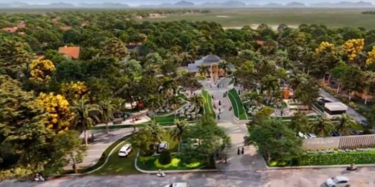 Desain Memorial Living Park Rumoh Geudong Pidie Aceh. (Foto: Antara/HO - Kementerian PUPR)