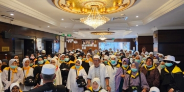 Para jemaah haji Aceh di Arab Saudi. (Foto: Alibi/Dok. Kanwil Kemenag Aceh)