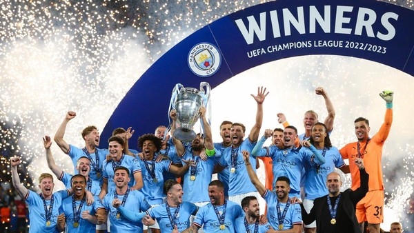 Manchester City juarai Liga Champions. (Foto: Getty Images/Craig Mercer/MB Media)