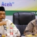 Asisten Pemerintahan, Keistimewaan Aceh dan Kesejahteraan Rakyat Sekda Aceh, M. Jafar, menyampaikan arahan saat menggelar Rapat Pleno I Tahun 2023 bersama TKPPA, di Banda Aceh Rabu (14/6/2023). (Foto: Alibi/Dok. Humas Pemerintah Aceh)
