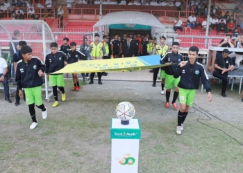 Pertandingan sepak bola Bank Aceh Action Cup 2023. (Foto: Dok. Instagram bankacehofficial)