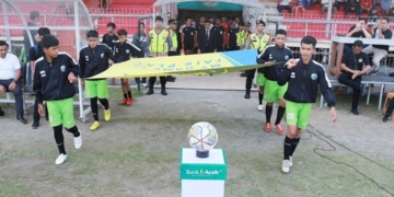 Pertandingan sepak bola Bank Aceh Action Cup 2023. (Foto: Dok. Instagram bankacehofficial)