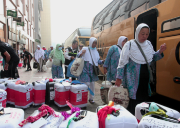 Keberangkatan jemaah haji Indonesia dari Madinah ke Makkah. (Foto: Alibi/Dok. Kemenag RI)