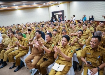 Ratusan kepala sekolah dari berbagai sekolah tingkat SMA/SMK/SKh di Provinsi Banten mengikuti kegiatan edukasi pencegahan korupsi. (Foto: Dok. Antara/HO-Satgasus Pencegahan Korupsi Polri)