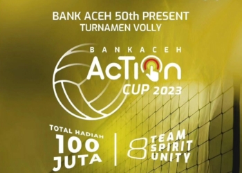 Turnamen Volly Bank Aceh Action Cup 2023. (Foto: Dok. Instagram bankacehofficial)