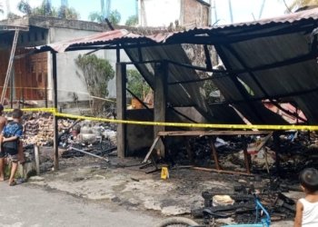 Empat ruko hangus terbakar di Nagan Raya. (Foto: Alibi/Dok. BPBA)