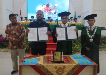 Penandatanganan Memorandum of Understanding (MoU) antara PT Mifa Bersaudara  dan Universitas Islam Negeri (UIN) Ar-Raniry Banda Aceh. (Foto untuk Alibi)