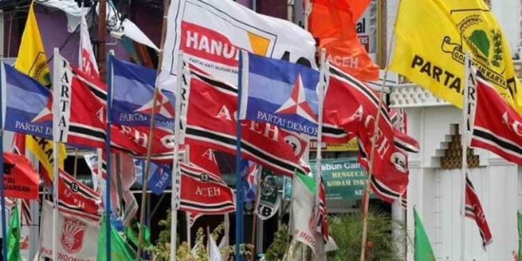 Ilustrasi – Bendera partai politik. (Foto: Dok. Antara)