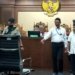 Lukas Enembe hadiri sidang di PN Jakpus. (Foto: Mulia/detikcom)