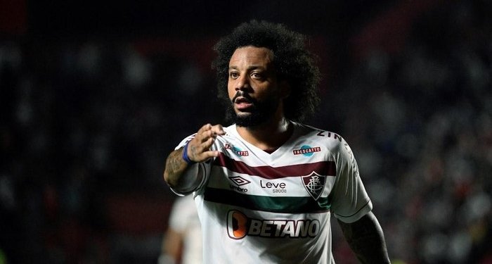 Marcelo diskors tiga laga usai patahkan kaki lawan. (Foto: Dok. AFP/Luis Robayo)