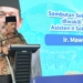 Asisten Perekonomian dan Pembangunan Sekda Aceh, Mawardi, saat menyampaikan sambutan Sekda Aceh, pada acara Gerakan Nasional Pengendalian Inflasi Pangan (GNPIP) Tahun 2023, di Aceh Barat, Selasa (22/8/2023). (Foto: Alibi/Dok. Humas Aceh)