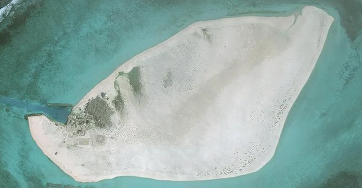 Pulau Triton di Laut Cina Selatan. (Foto: Dok. amti.csis.org)