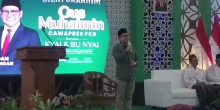 Ketua Umum DPP PKB Muhaimin Iskandar saat di Jombang, Jawa Timur, Minggu (10/9/2023). (Foto: Antara/HO-PKB)