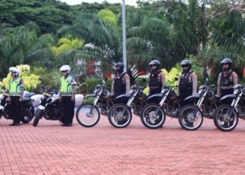 Apel gelar pasukan Operasi Zebra Seulawah-2023 di Mapolda Aceh, Senin (4/9/2023). (Foto: Alibi/Dok. Polda Aceh)