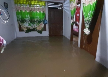 Banjir rendam rumah warga di tiga kecamatan dalam Kabupaten Simeulue, Aceh. (Foto: Alibi/Dok. BPBA)