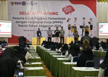 Arsip - Pelaksanaan seleksi CAT Calon PPPK Kemenag di Aceh tahun 2022. (Foto: Alibi/Dok. Kemenag)