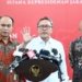 Konferensi Pers Mendag, Menkominfo dan Menkop UKM. (Foto: BPMI Setpres/Kris)