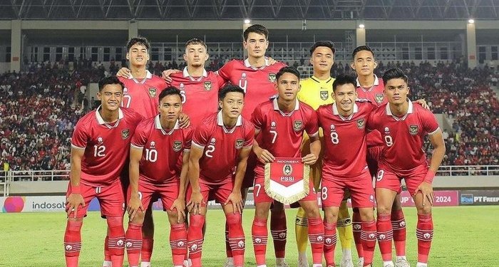 Line Up Timnas Indonesia U-23 di Kualifikasi Piala Asia U-23. (Foto: Dok. Instagram Timnas Indonesia)