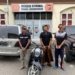 Satreskrim Polres Lhokseumawe menangkap tiga maling sepeda motor. (Foto: Alibi/Dok. Polres Lhokseumawe)