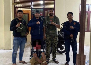 SB (28), warga Desa Bener, Kecamatan Kutapanjang, Gayo Lues, Aceh diringkus polisi atas kasus pencurian HP. (Foto: Alibi/Dok. Polres Gayo Lues)