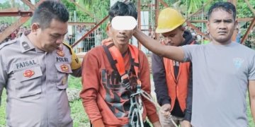 Polisi ringkus maling kabel menara BTS di Aceh Utara. (Foto: Alibi/Dok. Polres Lhokseumawe)