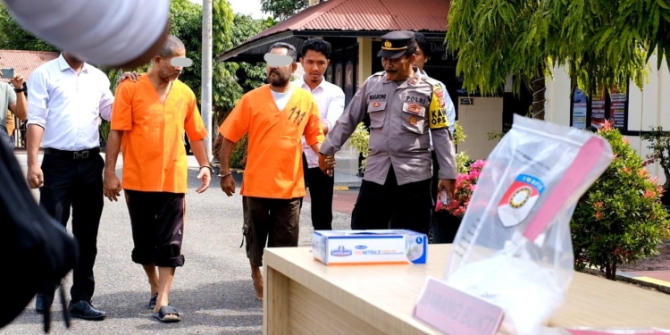 Polisi ringkus dua pengedar Tramadol di Aceh Utara. (Foto: Alibi/Dok. Polisi)