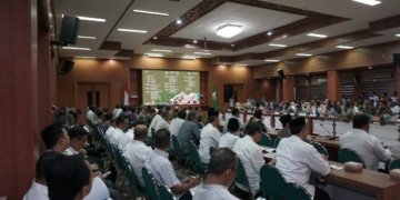 Rapat koordinasi (rakor) persiapan pelaksanaan Pekan Kebudayaan Aceh (PKA) ke-8 di Gedung Serbaguna Kantor Gubernur Aceh, Banda Aceh, Jumat (27/10/2023). (Foto: Alibi/Dok. Disbudpar Aceh)