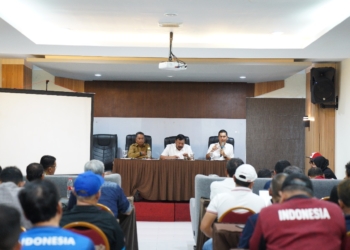 Kegiatan visitasi untuk Technical Delegate (TD) dan Pendamping Cabang olahraga (Cabor) di Hotel Grand Permata Hati, Ule Lheu, Banda Aceh. (Foto untuk Alibi)