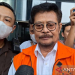 Mantan menteri pertanian Syahrul Yasin Limpo usai diperiksa penyidik KPK di Gedung Merah Putih KPK, Jakarta Selatan, Kamis (23/11/2023). (Foto: Antara/Fianda Sjofjan Rassat)