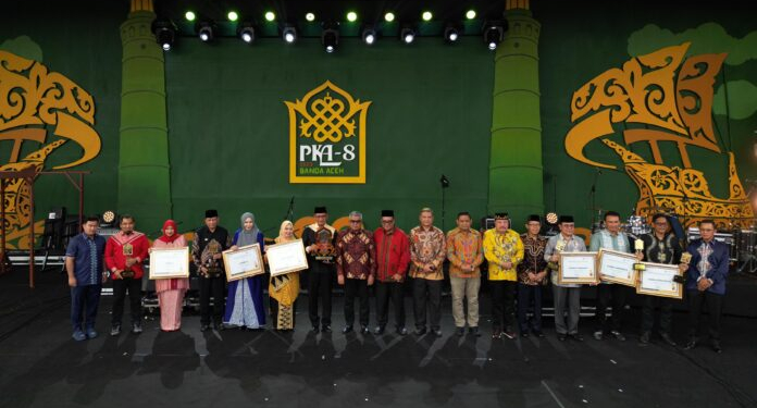 Kabupaten Aceh Selatan sukses mempertahankan juara umum Pekan Kebudayaan Aceh (PKA) ke-8, Minggu 12 November 2023. (Foto: MC PKA)