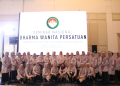 Ketua DWP Aceh Mellani Subarni bersama pengurus DWP Aceh, saat menghadiri Seminar Nasional Dharma Wanita Persatuan, di The Tribrata Darmawangsa, Jakarta, Kamis, (16/11/2023). (Foto: Dok. BPPA)