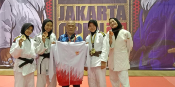 Atlet Judo Aceh merebut tiga medali Jakarta Internasional open 10 negara di Hall Kelapa Gading, Jakarta,  17 hingga 19 November 2023. (Foto: Dok. Koni Aceh)