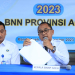 Kepala BNN Provinsi (BNNP) Aceh, Rudy Ahmad Sudrajat, saat konferensi pers di Banda Aceh, Kamis (21/12/2023). (Foto: BNNP Aceh)