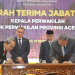 Serah terima jabatan Kepala BPK RI Perwakilan Aceh di Gedung BPK RI Perwakilan Aceh, Kamis, (21/12/2023). (Foto: Adpim Pemprov Aceh)